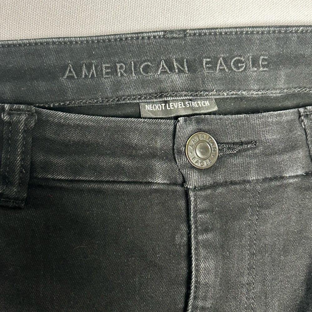 American Eagle Next Level Stretch Curvy Hi-Rise Jeggings – Size 12 Black